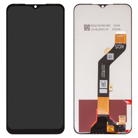 Pantalla LCD puede usarse con Tecno Pop 5 Lite, Pop 5 LTE, negro, sin marco, original vidrio reemplazado , BD4, BD4i, BD4a