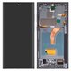 LCD compatible with Samsung S908B Galaxy S22 Ultra 5G, (green, with frame, High Copy, (OLED))