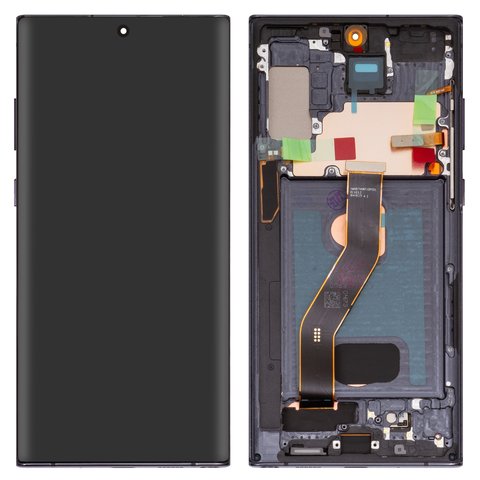 Pantalla LCD puede usarse con Samsung N975F Galaxy Note 10 Plus, negro, con marco, High Copy, OLED 
