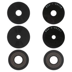 Camera Lens compatible with Tecno Spark 20C BG7 , Spark Go 2024  BG6 , black, without frame, set 3 pcs. 