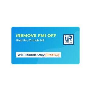 iRemove FMI OFF iPad Pro 11 inch M5 WiFi Only [iPad17,1]