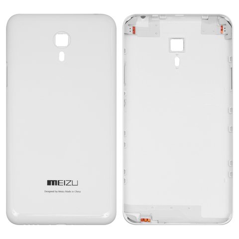 Housing Back Cover compatible with Meizu M2 Note, white, with side button