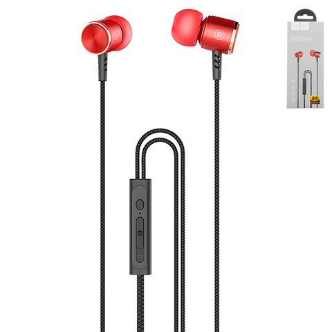 Headphone Hoco M42, vacuum, red 