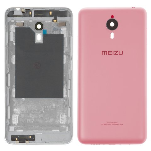 Housing Back Cover compatible with Meizu M1 Metal, pink 