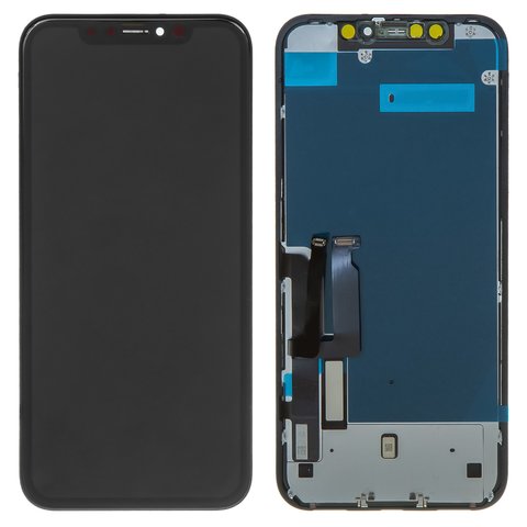 LCD compatible with iPhone X, (black, with frame, AAA, Tianma, (TFT)) -  GsmServer
