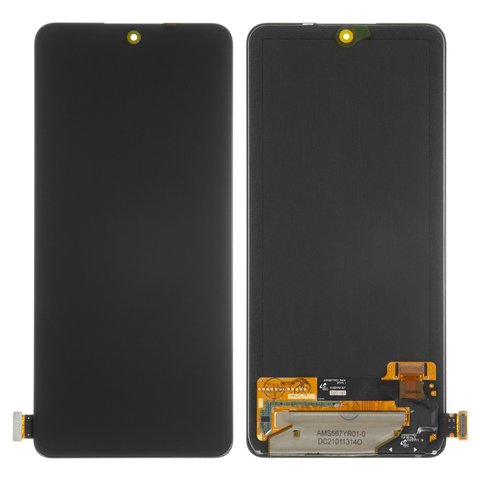 LCD compatible with Xiaomi Redmi Note 10 Pro, black, without frame, original change glass  , M2101K6G 