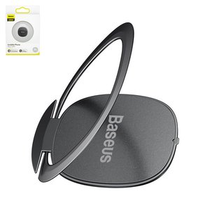 Holder Baseus Invisible, ring, adhesive base, gray, metal  #SUYB 0A