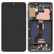 LCD compatible with Samsung G985 Galaxy S20 Plus, G986 Galaxy S20 Plus 5G, (black, with frame, Original (PRC), cosmic black)