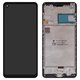 LCD compatible with Samsung A217 Galaxy A21s, (black, with frame, FLYCDI)