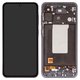 LCD compatible with Samsung A566 Galaxy A56, (black, with frame, High Copy, (OLED), graphite)