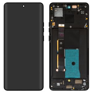 LCD compatible with Motorola Edge 40, black, with frame, Original PRC  