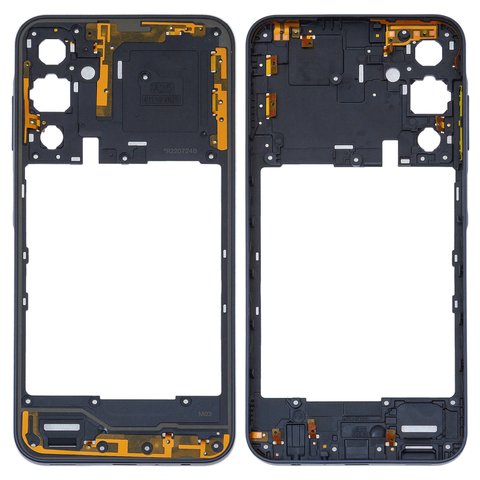 Housing Middle Part compatible with Samsung A256 Galaxy A25, black 