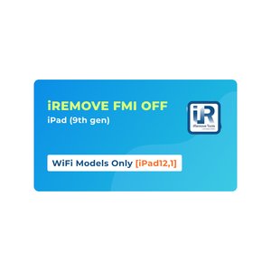 iRemove FMI OFF  iPad 9th gen  WiFi Only [iPad12,1]