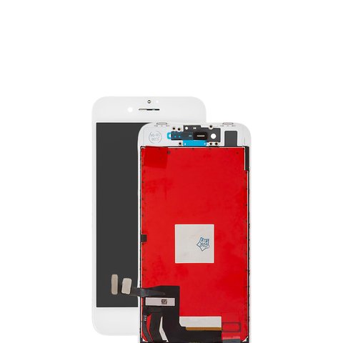 Pantalla LCD puede usarse con Apple iPhone 8, iPhone SE 2020, blanco, con marco, AAA, 5 pcs promo set