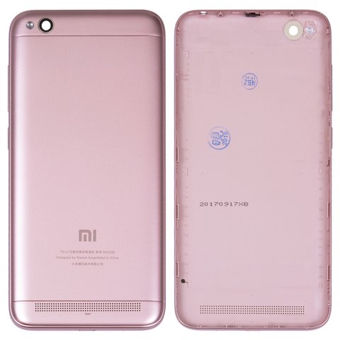 Panel trasero de carcasa puede usarse con Xiaomi Redmi 5A, rosada, dorada, CN version dual stand by 