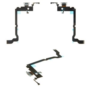 Cable flex puede usarse con iPhone XS Max, del conector de carga, del conector de auriculares, gris, con micrófono, AAA