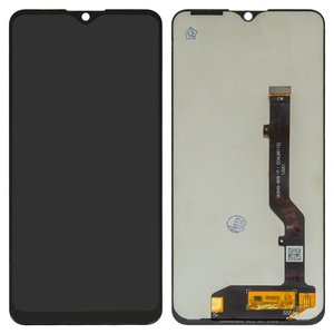 Pantalla LCD puede usarse con ZTE Blade A7S 2020 , negro, sin marco, original vidrio reemplazado , SKI649 B08 V0.1