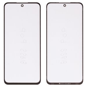 Vidrio de carcasa G+OCA PRO puede usarse con Xiaomi Poco M6 Pro 5G, Redmi 12, Redmi 12 5G, con película OCA, negro