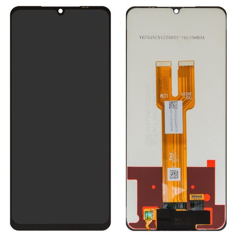 Pantalla LCD puede usarse con Samsung A066 Galaxy A06 5G, negro, sin marco, Copy