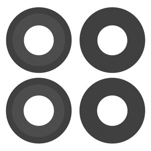 Vidrio de cámara puede usarse con Xiaomi Poco C50, Redmi A1, Redmi A2, negro, sin marco, juego de 2 uds.