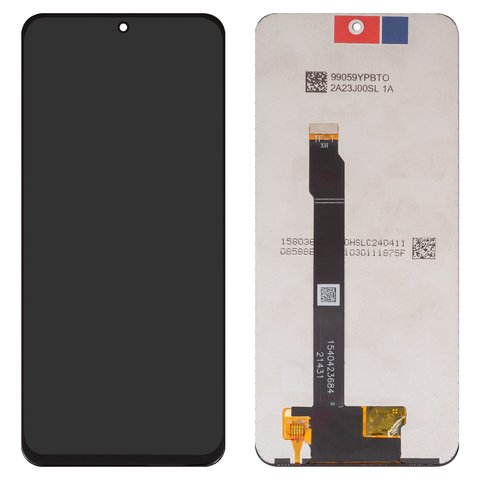 Pantalla LCD puede usarse con Huawei Honor X8, negro, sin marco, Copy, TFY LX1 TFY LX2 TFY LX3