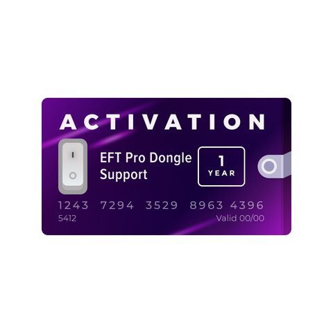 Активация поддержки для донгла EFT Pro на 1 год