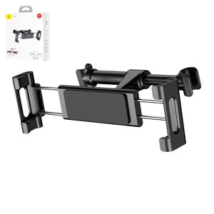 Автомобільний тримач Baseus Car Mount, чорний, на підголовник, висувний, #SUHZ 01