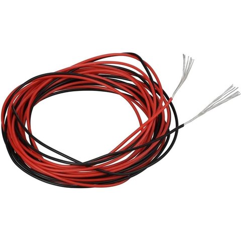 Провод в силиконовой изоляции 30AWG, 0,05 мм², 1 м, красный, UL3135