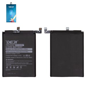 Аккумулятор Deji BM5A для Xiaomi Redmi Note 11 Pro, Li ion, 3,87 B, 5160 мАч