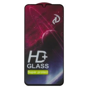 Захисне скло All Spares для Samsung A245 Galaxy A24, M346 Galaxy M34, сумісне з чохлом, Full Glue, чорний, шар клею нанесений по всій поверхні