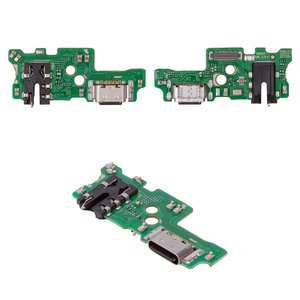 Шлейф для Tecno Camon 18, Camon 18T, конектора навушників, конектора зарядки, з мікрофоном, Сopy, плата зарядки