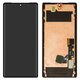 Дисплей для Google Pixel 6 Pro, чорний, з рамкою, Оригінал (переклеєне скло), GLUOG, G8VOU