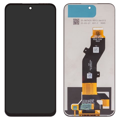 Дисплей для ZTE Blade V70, Blade V70 Design, чорний, без рамки, High Copy, TDDI670QBAPX 6720