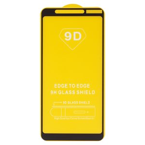 Защитное стекло для Nokia 3.1 Plus, совместимо с чехлом, Full Glue, без упаковки , черный