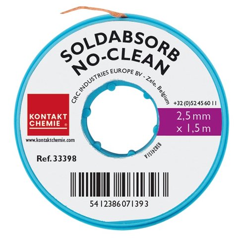 Стрічка для випаювання Kontakt Chemie SOLDABSORB, Ш  2,5 мм, Д  1,5 м